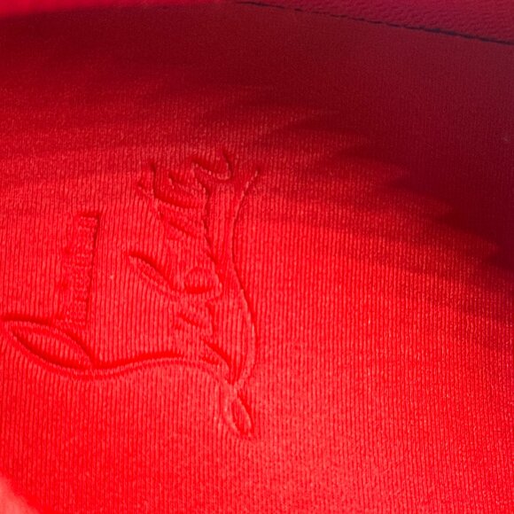 Christian Louboutin NASTROSHARK DONNA Leather Suede Nylon Sneakers Shoes - Picture 14 of 15